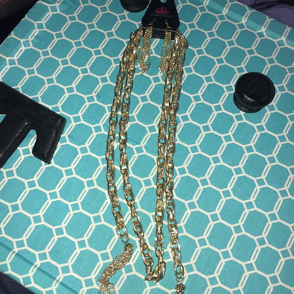 Necklace and earrings